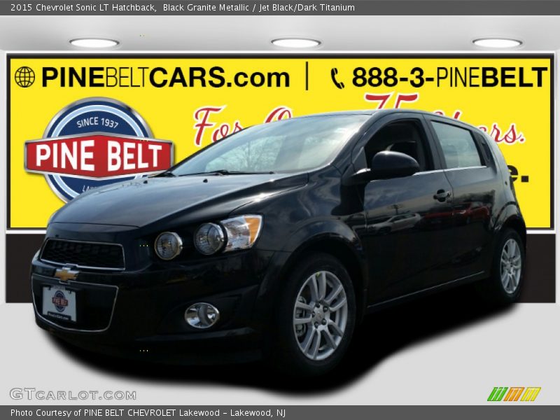Black Granite Metallic / Jet Black/Dark Titanium 2015 Chevrolet Sonic LT Hatchback