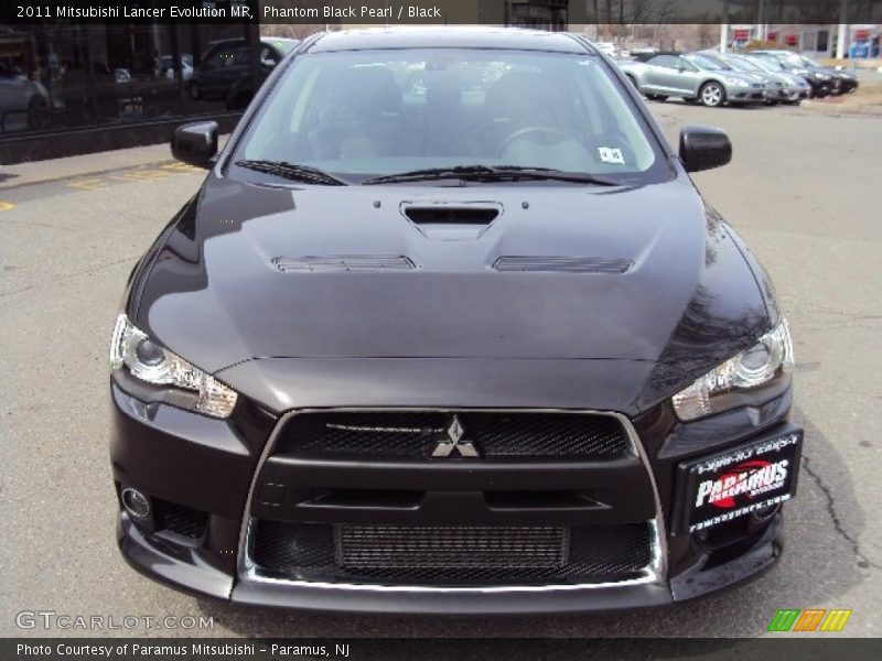 Phantom Black Pearl / Black 2011 Mitsubishi Lancer Evolution MR