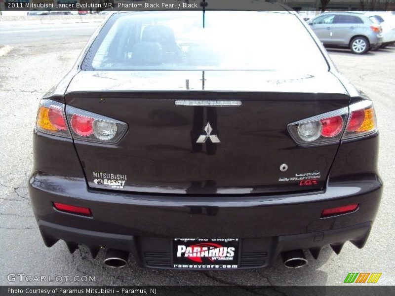Phantom Black Pearl / Black 2011 Mitsubishi Lancer Evolution MR