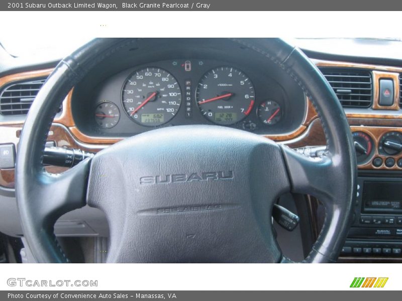 Black Granite Pearlcoat / Gray 2001 Subaru Outback Limited Wagon