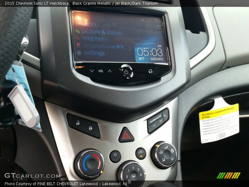 Black Granite Metallic / Jet Black/Dark Titanium 2015 Chevrolet Sonic LT Hatchback