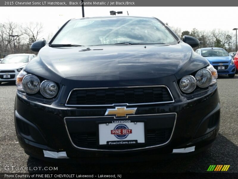 Black Granite Metallic / Jet Black/Brick 2015 Chevrolet Sonic LT Hatchback