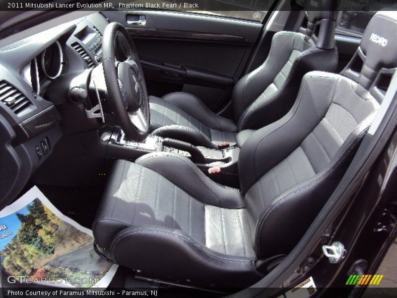 Front Seat of 2011 Lancer Evolution MR