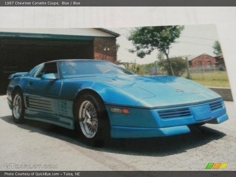 Blue / Blue 1987 Chevrolet Corvette Coupe