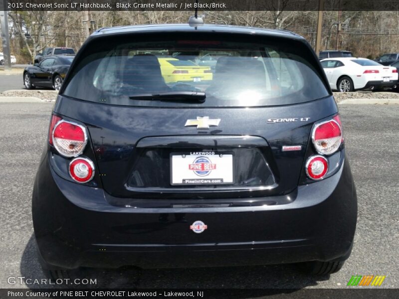 Black Granite Metallic / Jet Black/Brick 2015 Chevrolet Sonic LT Hatchback