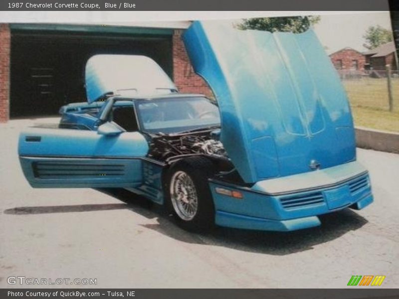 Blue / Blue 1987 Chevrolet Corvette Coupe