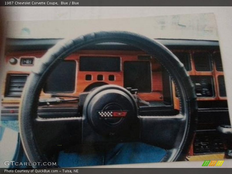 Blue / Blue 1987 Chevrolet Corvette Coupe