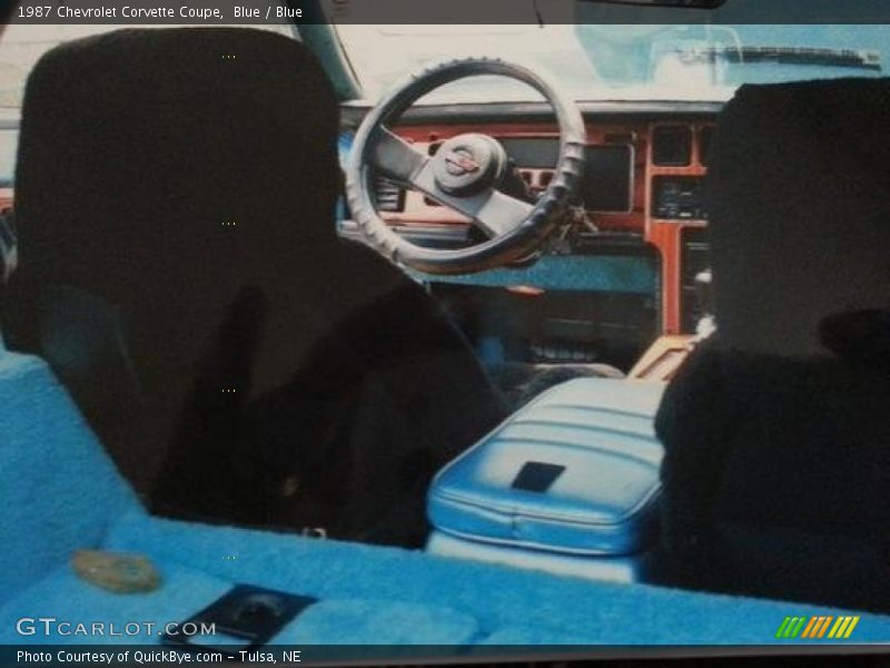 Blue / Blue 1987 Chevrolet Corvette Coupe