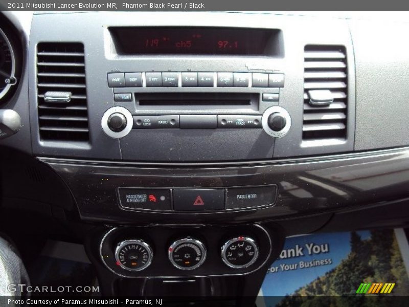 Phantom Black Pearl / Black 2011 Mitsubishi Lancer Evolution MR