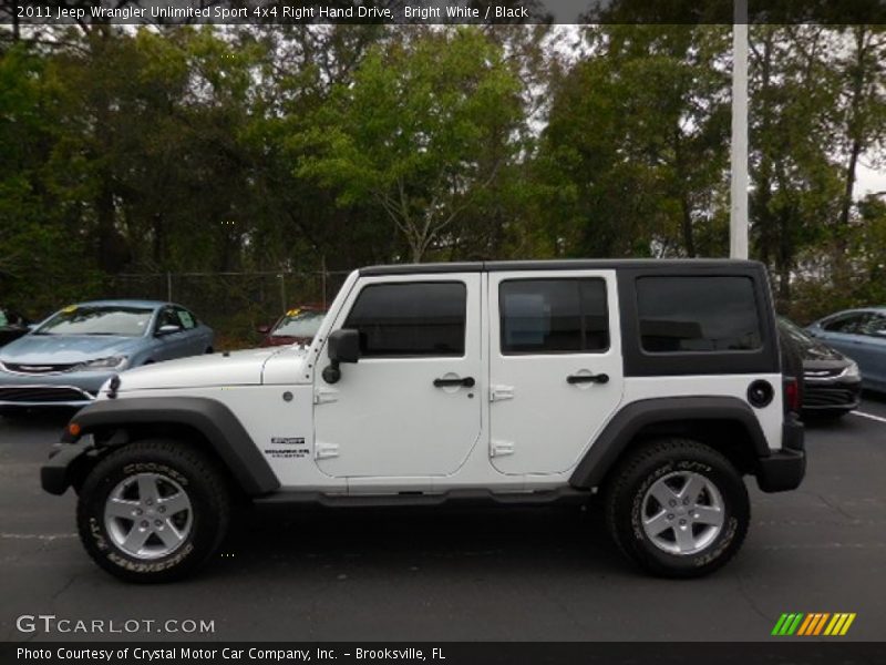  2011 Wrangler Unlimited Sport 4x4 Right Hand Drive Bright White