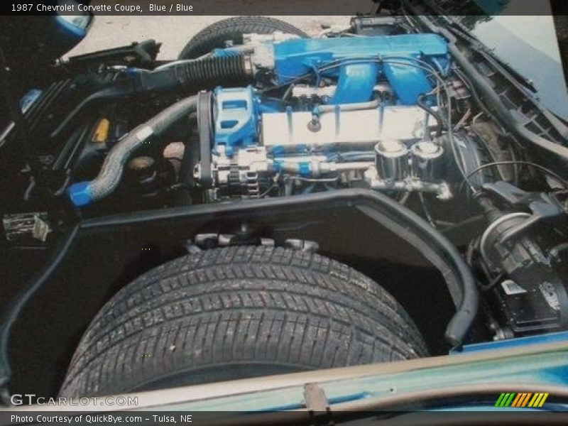Blue / Blue 1987 Chevrolet Corvette Coupe