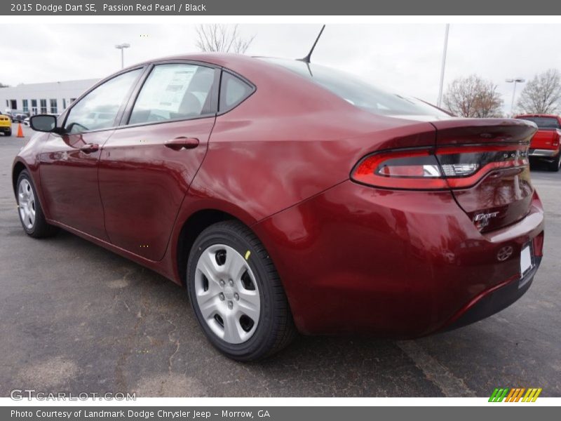 Passion Red Pearl / Black 2015 Dodge Dart SE