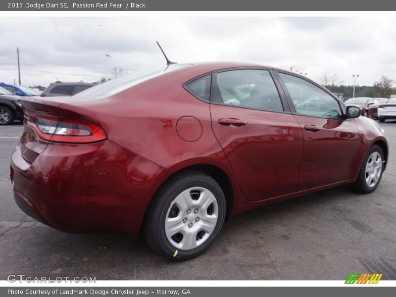Passion Red Pearl / Black 2015 Dodge Dart SE