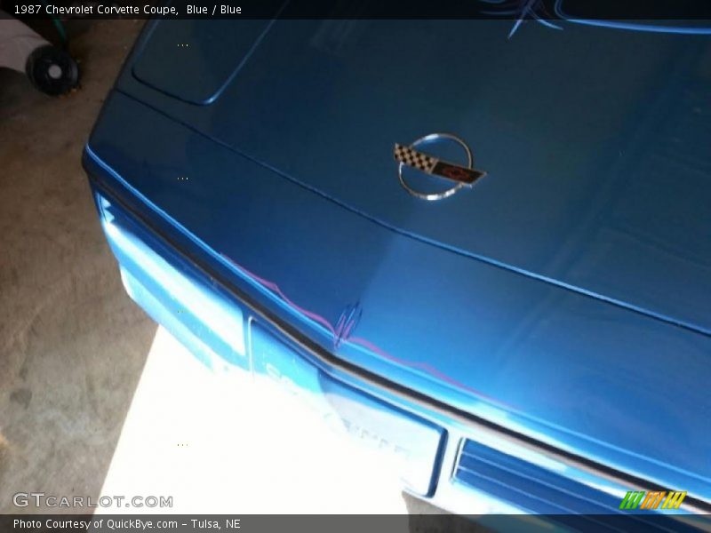 Blue / Blue 1987 Chevrolet Corvette Coupe