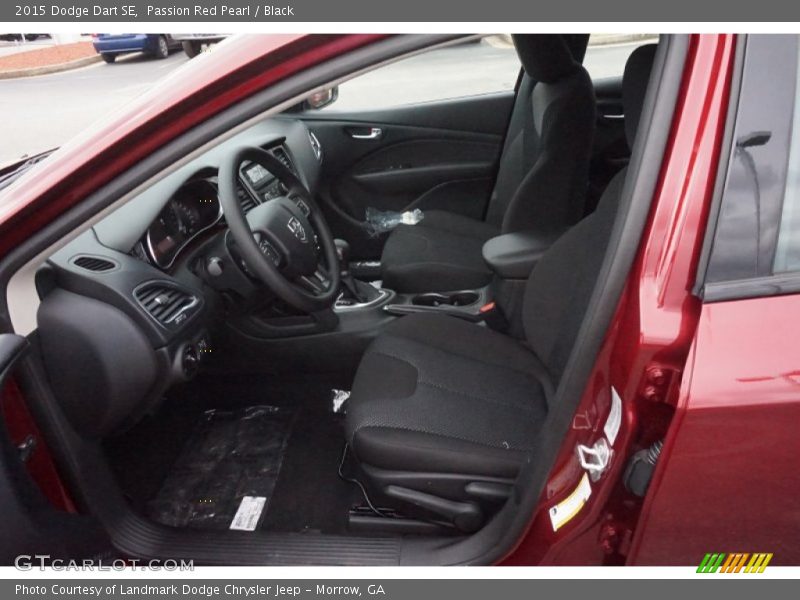Passion Red Pearl / Black 2015 Dodge Dart SE