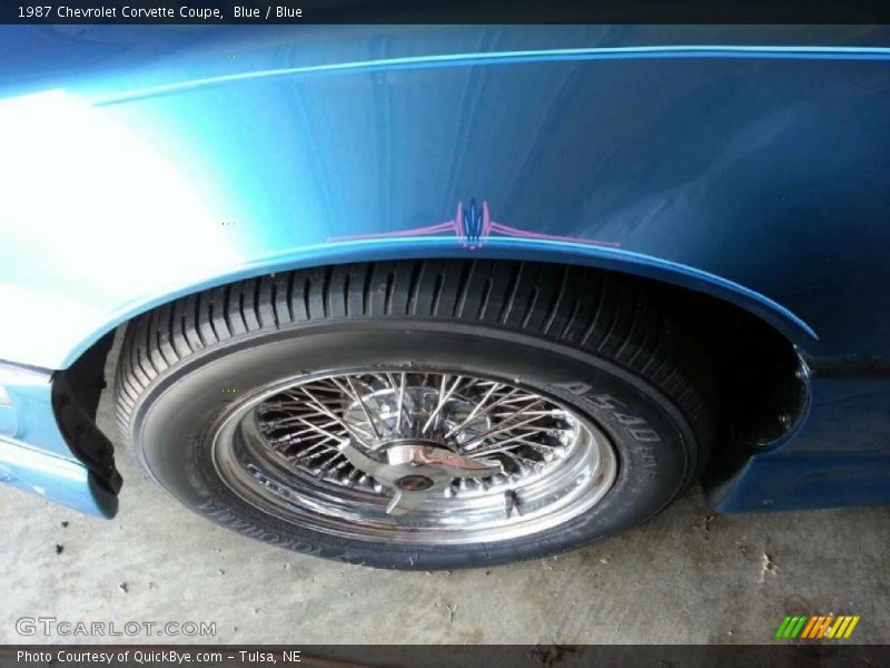 Blue / Blue 1987 Chevrolet Corvette Coupe