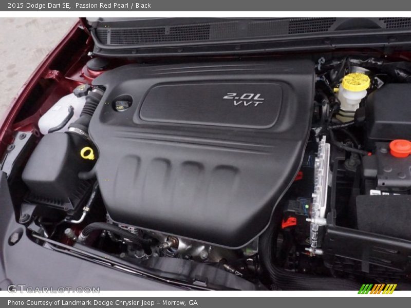 Passion Red Pearl / Black 2015 Dodge Dart SE