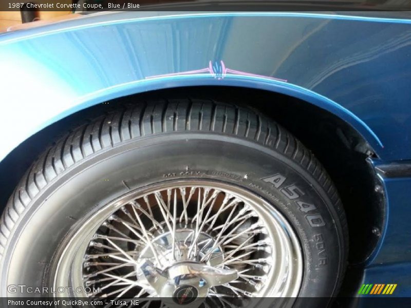 Blue / Blue 1987 Chevrolet Corvette Coupe