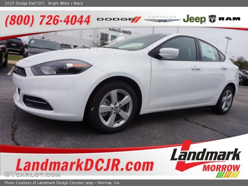 Bright White / Black 2015 Dodge Dart SXT