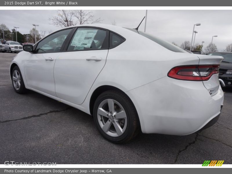 Bright White / Black 2015 Dodge Dart SXT