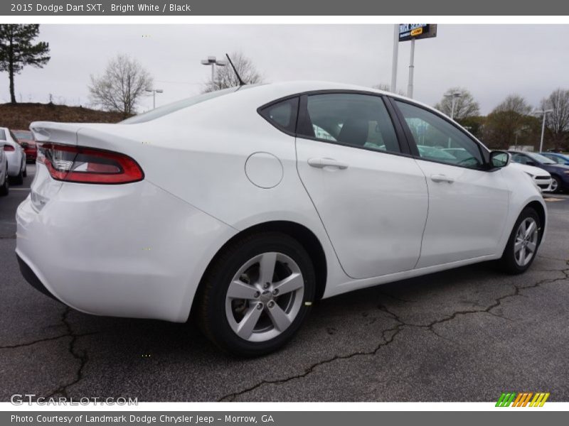Bright White / Black 2015 Dodge Dart SXT