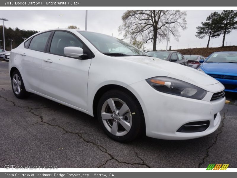Bright White / Black 2015 Dodge Dart SXT