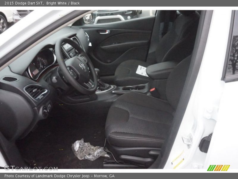 Bright White / Black 2015 Dodge Dart SXT
