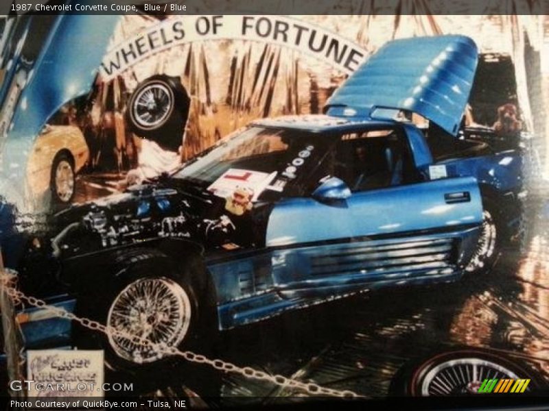 Blue / Blue 1987 Chevrolet Corvette Coupe