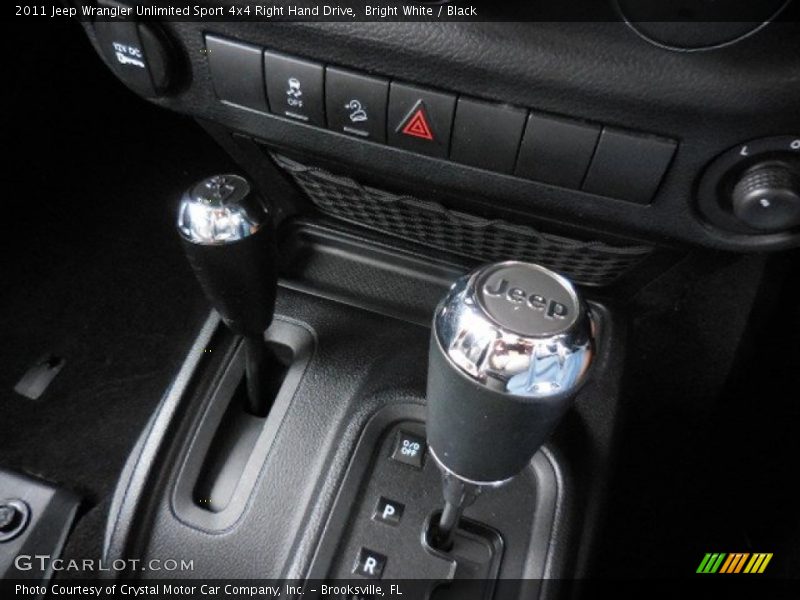 Bright White / Black 2011 Jeep Wrangler Unlimited Sport 4x4 Right Hand Drive