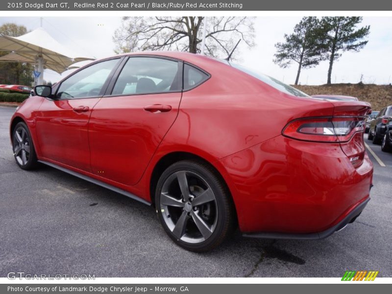 Redline Red 2 Coat Pearl / Black/Ruby Red Accent Stitching 2015 Dodge Dart GT