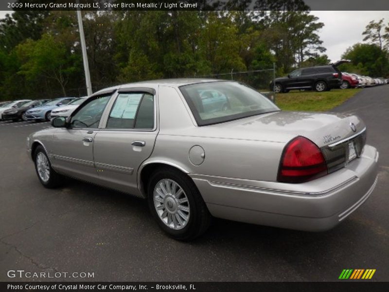 Silver Birch Metallic / Light Camel 2009 Mercury Grand Marquis LS