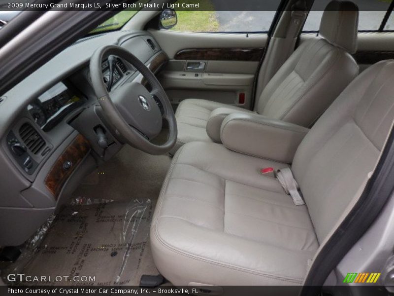 Silver Birch Metallic / Light Camel 2009 Mercury Grand Marquis LS