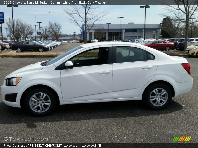 Summit White / Jet Black/Dark Titanium 2015 Chevrolet Sonic LT Sedan