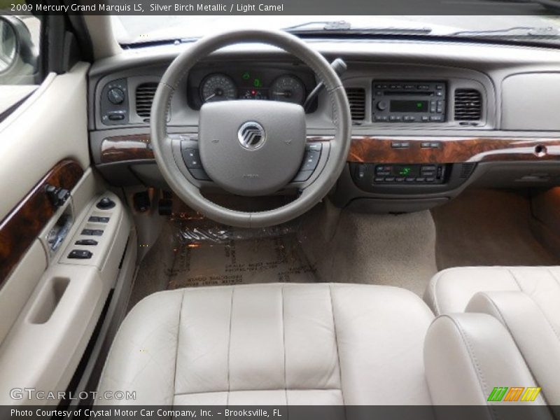 Silver Birch Metallic / Light Camel 2009 Mercury Grand Marquis LS