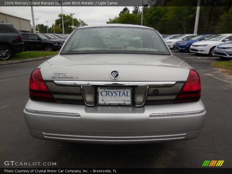 Silver Birch Metallic / Light Camel 2009 Mercury Grand Marquis LS