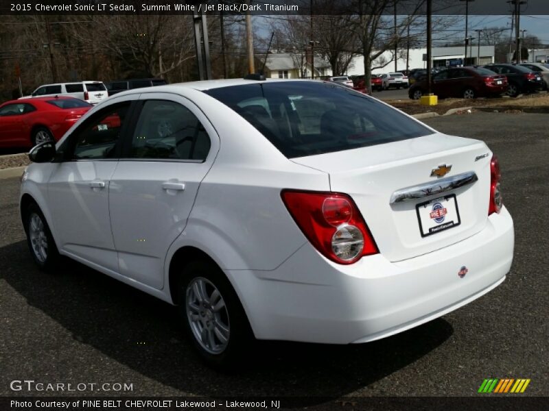Summit White / Jet Black/Dark Titanium 2015 Chevrolet Sonic LT Sedan