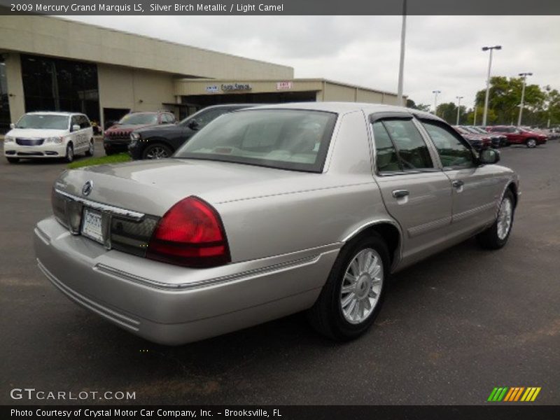 Silver Birch Metallic / Light Camel 2009 Mercury Grand Marquis LS