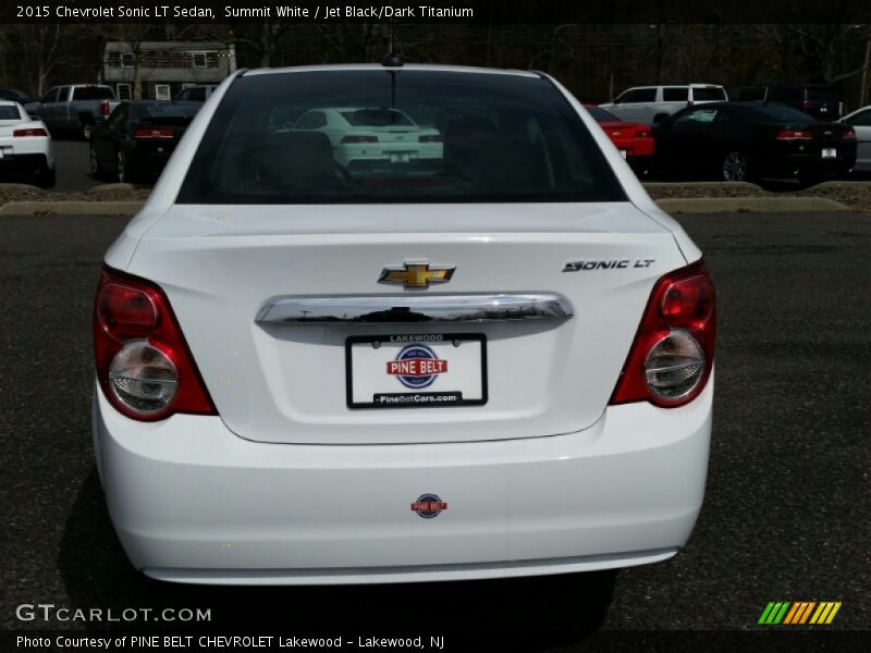 Summit White / Jet Black/Dark Titanium 2015 Chevrolet Sonic LT Sedan