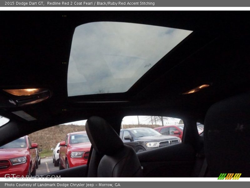 Redline Red 2 Coat Pearl / Black/Ruby Red Accent Stitching 2015 Dodge Dart GT