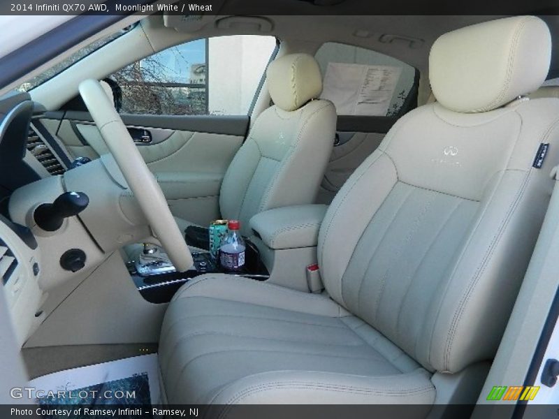 Moonlight White / Wheat 2014 Infiniti QX70 AWD