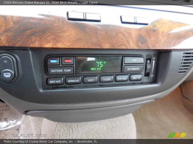 Silver Birch Metallic / Light Camel 2009 Mercury Grand Marquis LS