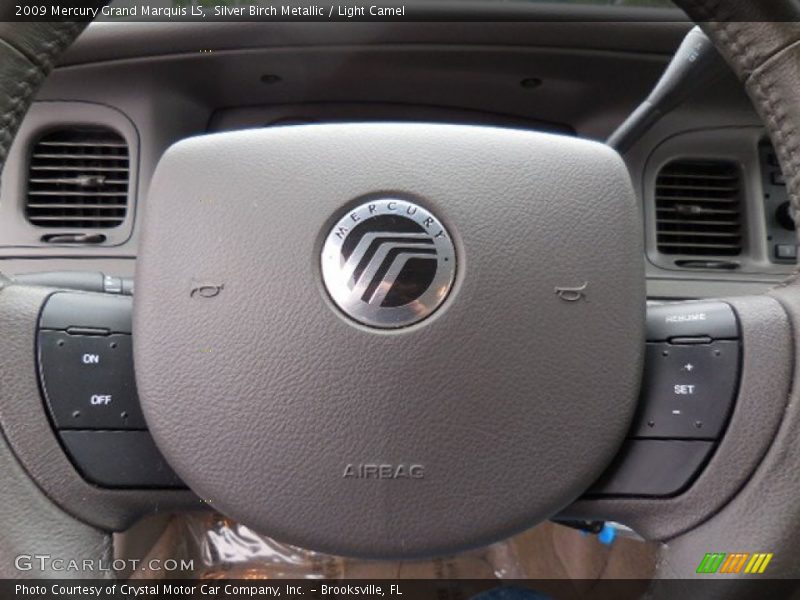 Silver Birch Metallic / Light Camel 2009 Mercury Grand Marquis LS