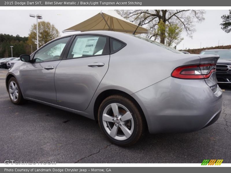 Billet Silver Metallic / Black/Light Tungsten Accent Stitching 2015 Dodge Dart SXT