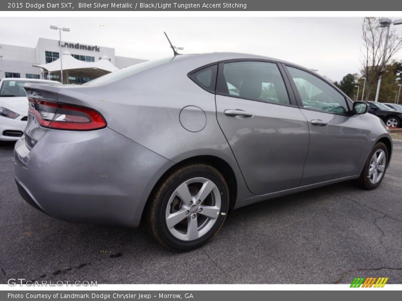 Billet Silver Metallic / Black/Light Tungsten Accent Stitching 2015 Dodge Dart SXT