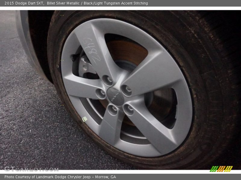 Billet Silver Metallic / Black/Light Tungsten Accent Stitching 2015 Dodge Dart SXT