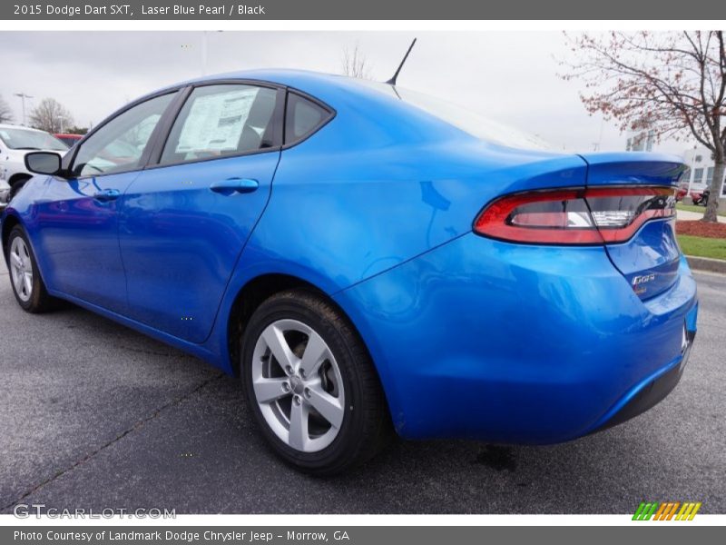 Laser Blue Pearl / Black 2015 Dodge Dart SXT