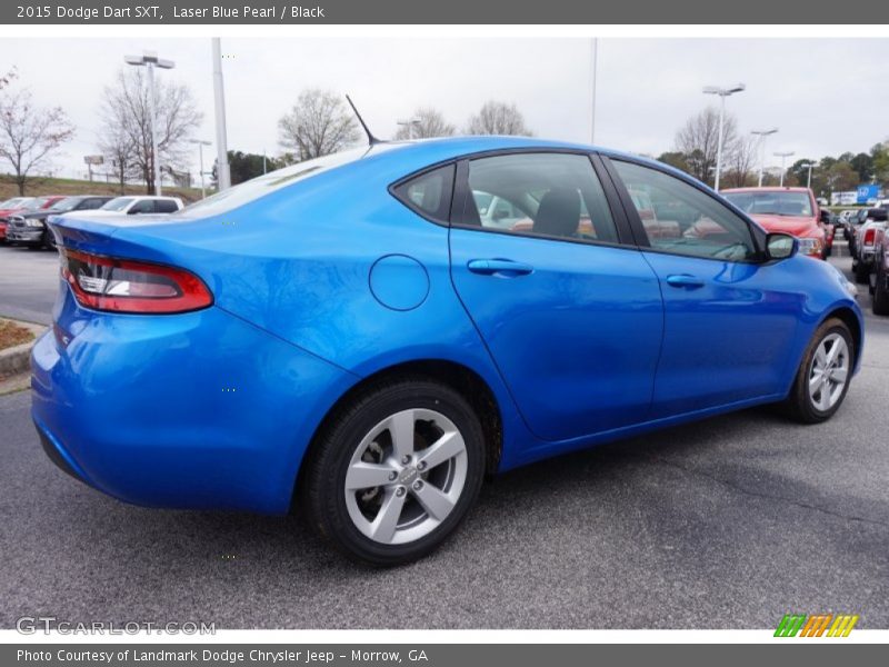 Laser Blue Pearl / Black 2015 Dodge Dart SXT