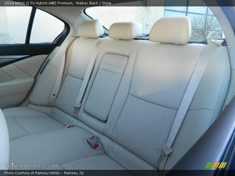 Malbec Black / Stone 2014 Infiniti Q 50 Hybrid AWD Premium