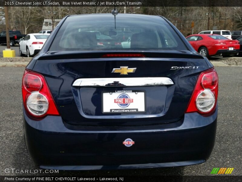 Blue Velvet Metallic / Jet Black/Dark Titanium 2015 Chevrolet Sonic LT Sedan