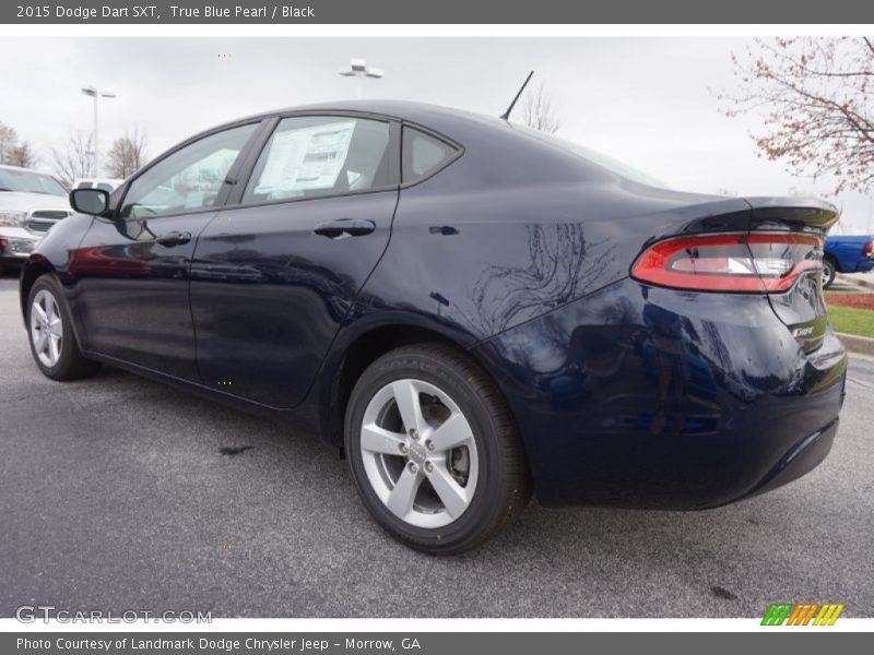 True Blue Pearl / Black 2015 Dodge Dart SXT